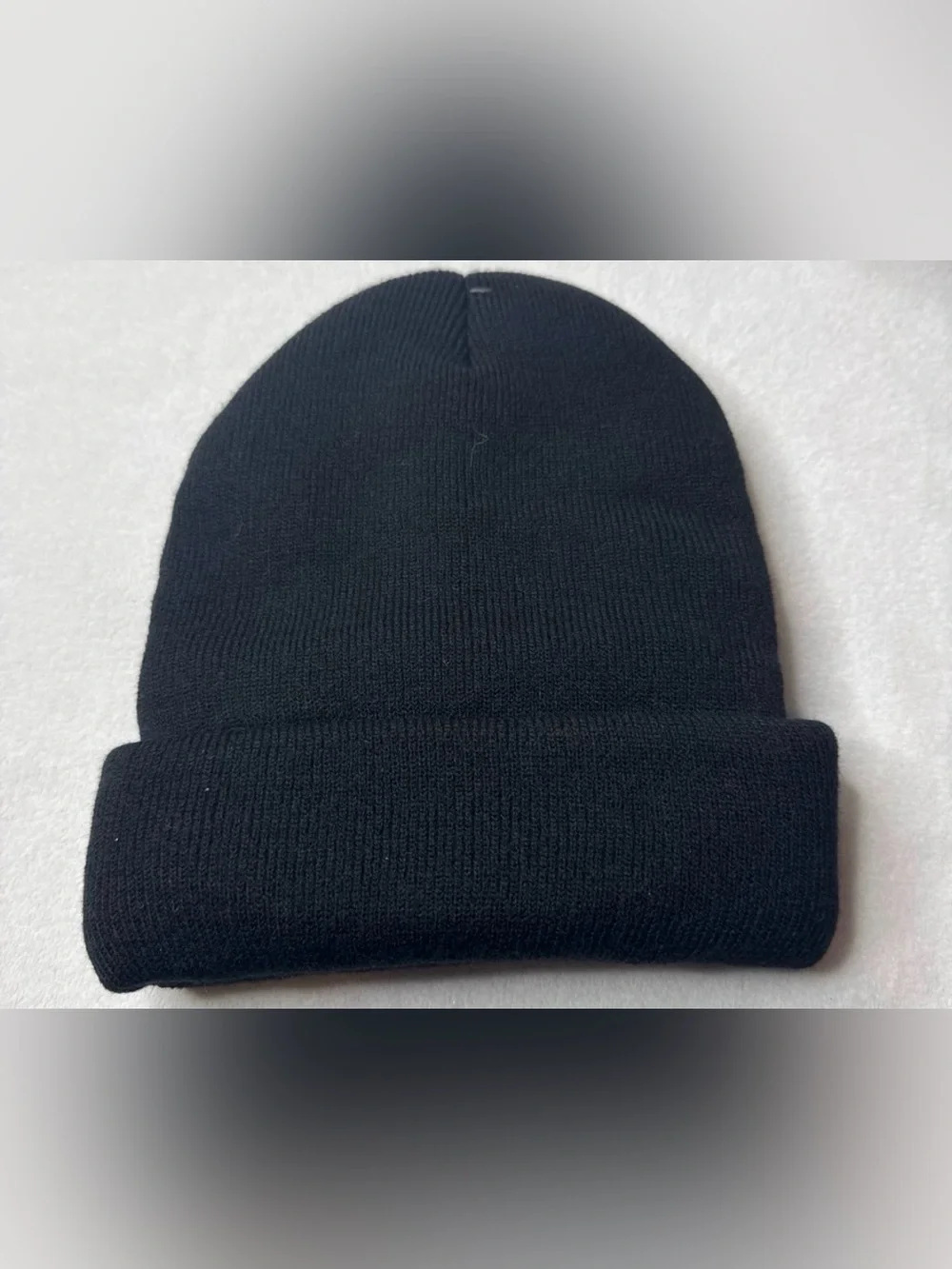 Mossy Oak Black Double Fleece Lined Beanie
